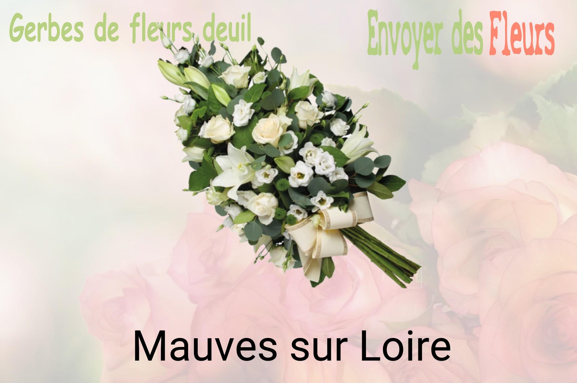 Gerbe de fleurs de deuil livrée à Mauves-sur-Loire